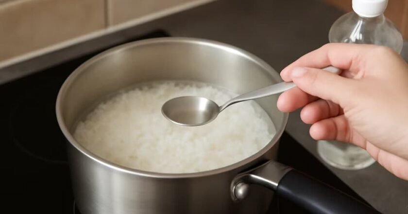 El truco para cocinar arroz blanco y mejorar su textura