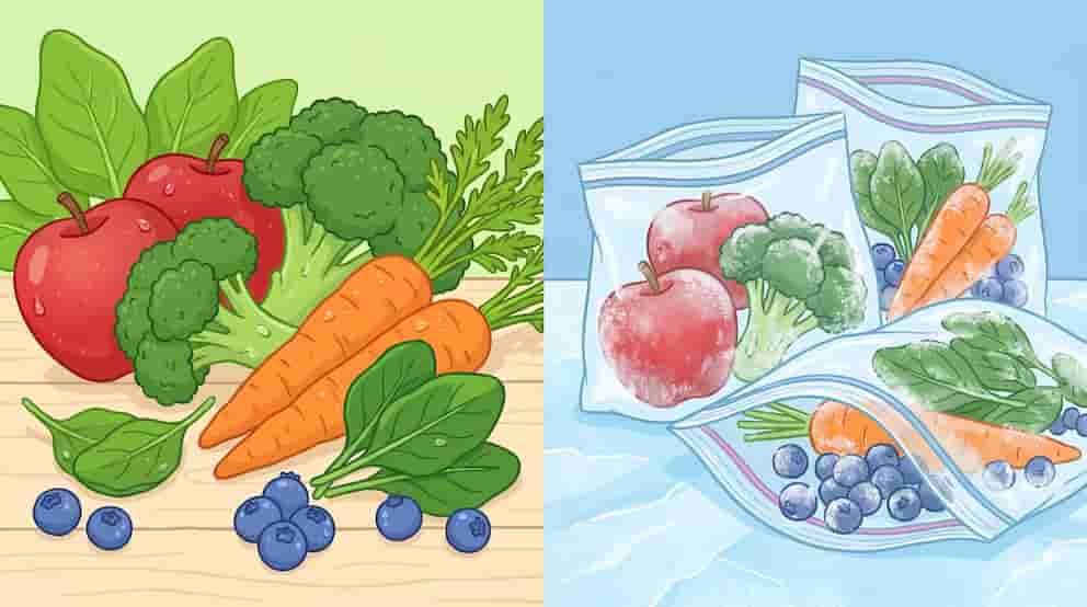 Frutas y verduras: frescas o congeladas, cuál conviene elegir