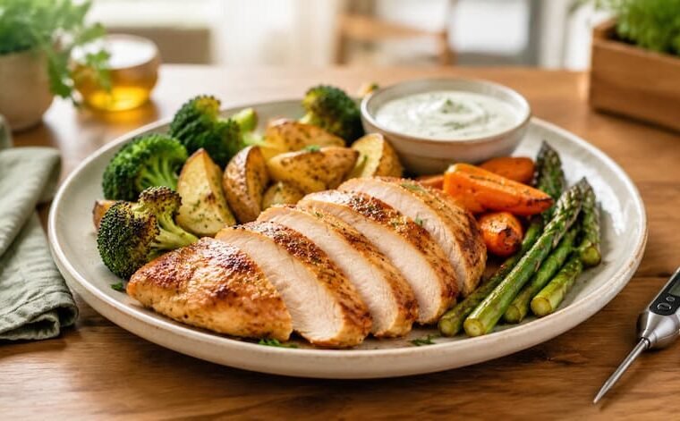 Seis formas de cocinar pechuga de pollo jugosa y segura