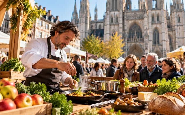 Francia une cocina, música y chefs de cinco países en Ruan
