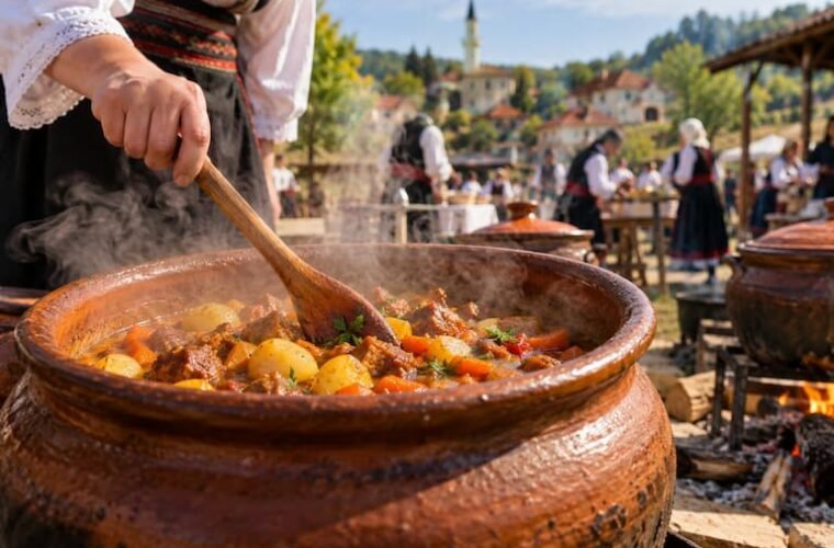 Bosnia celebra la ćaska, un guiso tradicional cocinado en barro