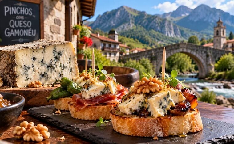 El queso Gamonéu salta de la quesería a los pinchos de Asturias