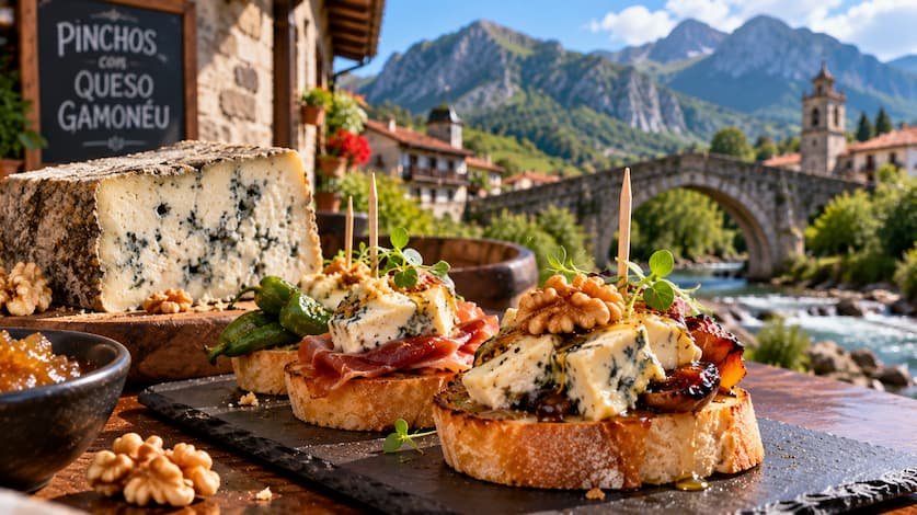 El queso Gamonéu salta de la quesería a los pinchos de Asturias